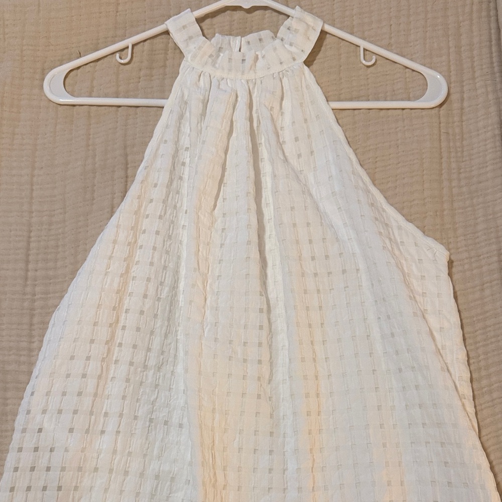 Cupshe White Halter Blouse